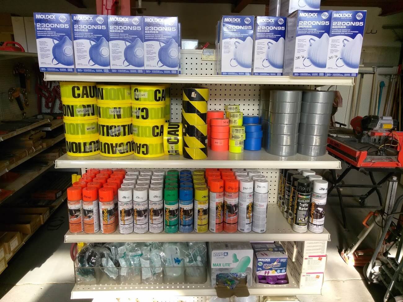 our product shelves